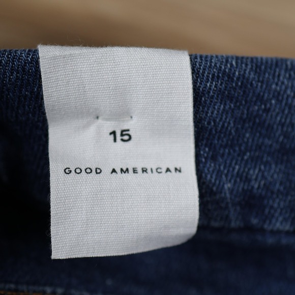 Good American Good Skate Jeans Womens 36x29 Blue Denim High Rise Wide Leg Baggy - Picture 7 of 15